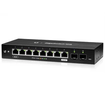 UBiQUiTi Switch - ES-10X - EdgeSwitch 8GbitLAN, 2SFP, 24V Passive PoE, L2, Console Port, 8W PoE Budget, Managed