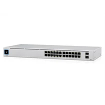 UBiQUiTi Switch - USW-24-POE - UniFi Switch Gen2, 24GbitLAN, 2SFP, Rack-Mountable, 120W PoE Budget, Managed