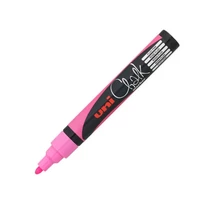 UNI Chalk Marker Pen PWE-5M Medium Bullet Tip - Fluorescent Pink