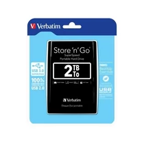 VERBATIM,  2,5" külső HDD, 2TB, USB 3.0, fekete