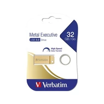 VERBATIM Pendrive, 32GB, USB 3.0,  "Exclusive Metal" arany