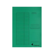 VICTORIA Pólyás dosszié, karton, A4, VICTORIA, zöld