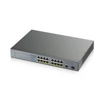 ZYXEL Switch 17x1000Mbps (16xPOE) + 1xGigabit SFP Rackes, GS1300-18HP-EU0101F