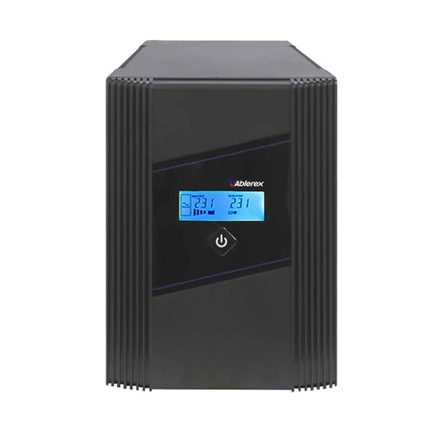 ABLEREX UPS, GLAMOR GR2000, 3xIEC+2xSchuko, 2000VA (1200 W) LINE-INTERACTIVE szünetmentes tápegység, torony, LCD