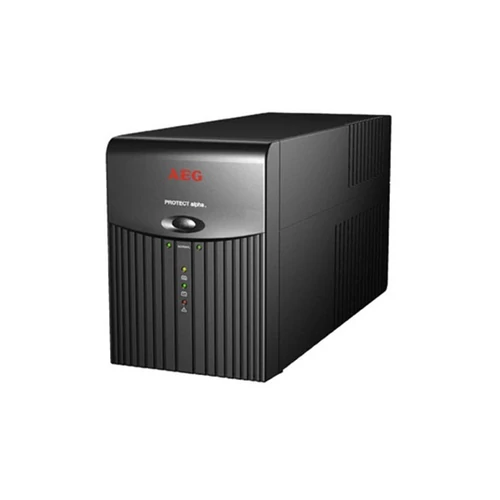 AEG UPS Protect Alpha (3+1 IEC13) 600VA (360 W) LINE-INTERACTIVE szünetmentes, torony - USB felügyelet, +DIN-adapter