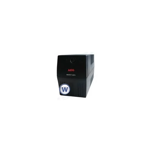 AEG UPS Protect Alpha (6 IEC13) 800VA (480 W) LINE-INTERACTIVE szünetmentes, torony - USB felügyelet, +DIN-adapter
