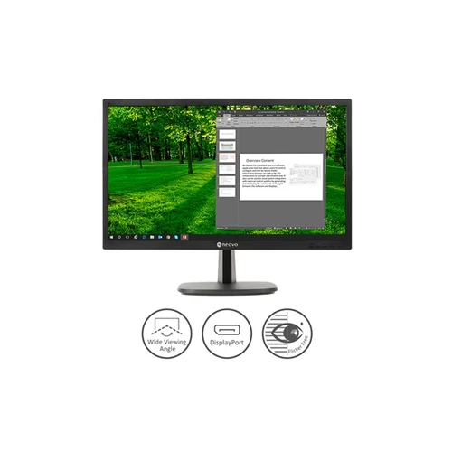 AG Neovo LA-24 LED Monitor 24" FHD 1920x1080, IPS,  D-Sub/DVI/HDMI/DP, falra szerelhető