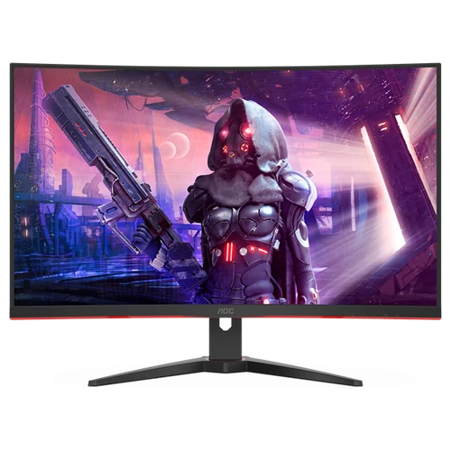 AOC ívelt Gaming 240Hz VA monitor 31,5" C32G2AE/BK, 1920x1080, 16:9, 250cd/m2, 1ms, 2xHDMI/DP/VGA/Audio, FreeSync Prem.
