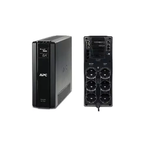 APC Back-UPS BR1500G-GR (RS) (3+3 SCHUKO) 1500VA (865 W) LCD 230V LINE-INTERACTIVE szünetmentes tápegység, torony - USB