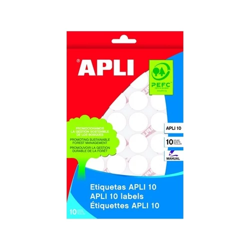APLI Etikett, 32 mm kör, kézzel írható, , 150 etikett/csomag