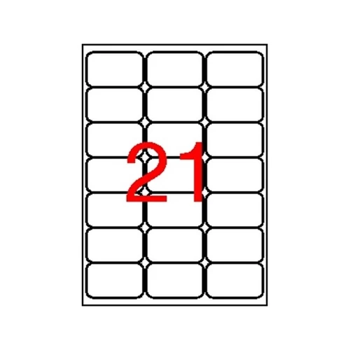 APLI Etikett, univerzális, 63,5x38,1 mm, kerekített sarkú, , 2100 etikett/csomag