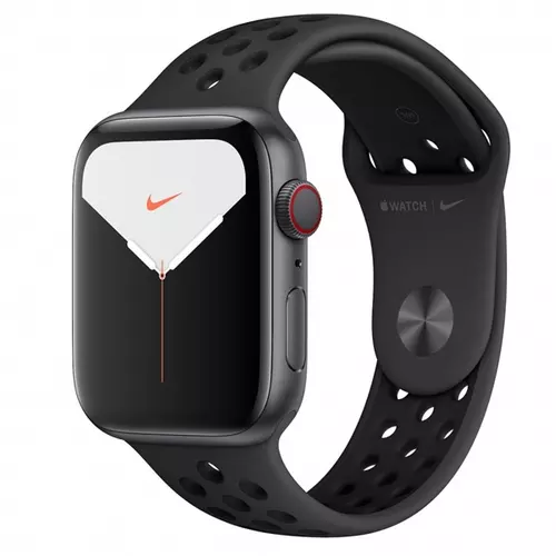 APPLE Watch Nike Series 5 GPS + Cellular, 44mm Space Grey Alu. Case with Anth./Black Nike Sport Band - S/M & M/L - 2020