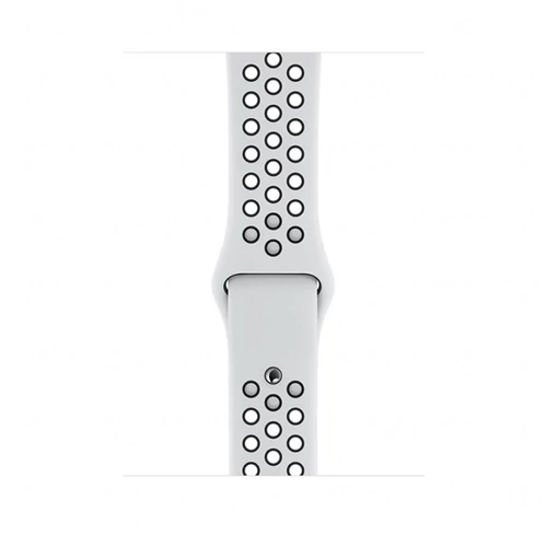 Apple Watch 44mm Nike Band:Pure Platinum/Black Nike Sport Band - S/M & M/L