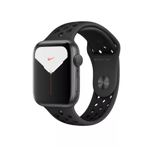 Apple Watch Nike Series 5 GPS, 44mm Space Grey Aluminium Case with Anthracite/Black Nike Sport Band - S/M & M/L - 2019