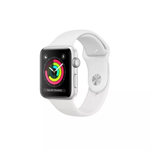 Apple Watch Series 3 GPS, 42mm Silver Aluminium Case with White Sport Band