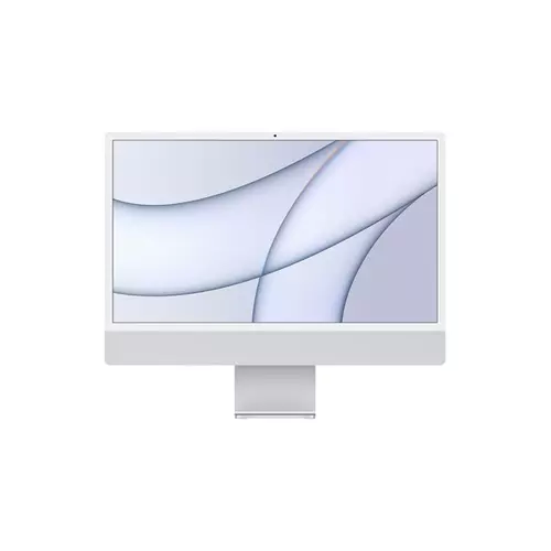 Apple iMac 24" Retina, 4.5K, CTO : Apple M1 8C CPU/7C GPU, 16GB/256GB, LAN - Silver (2021)
