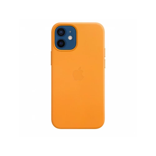 Apple iPhone 12 mini Leather Case with MagSafe - California Poppy (Seasonal Fall 2020)