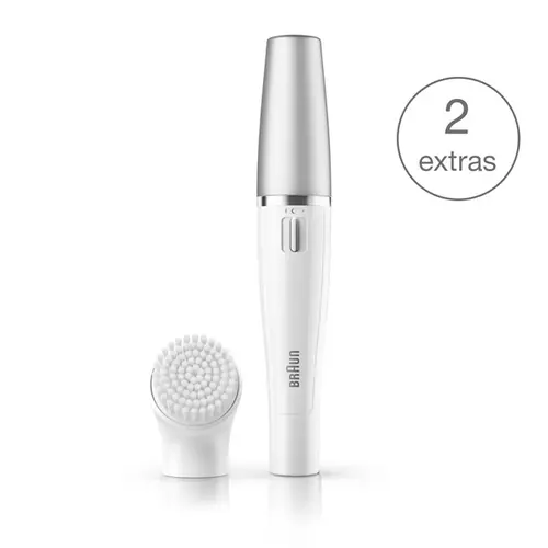 BRAUN Face 810 2-in-1 facial epilating & cleansing system with 2 extras