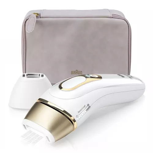 BRAUN Silk-expert Pro 5 PL5124 IPL villanófényes szőrtelenítő készülék, precíziós fej, Venus borotva és prémium tasak