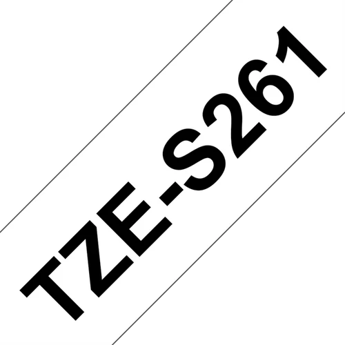 BROTHER szalag TZe-S261, Fehér alapon Fekete, Erős tapadású, 36mm  1.4", 8 méter