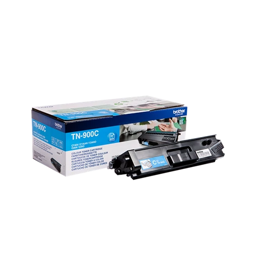 Brother Toner TN-900C, Szuper nagy töltetű - 6000 oldal, Cián