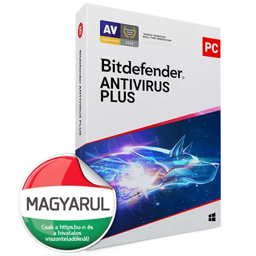 Bitdefender Antivirus Plus 1 év, 10 PC