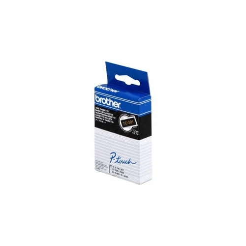 Brother szalag TC301 P-Touch, 12mm fekete alapon arany