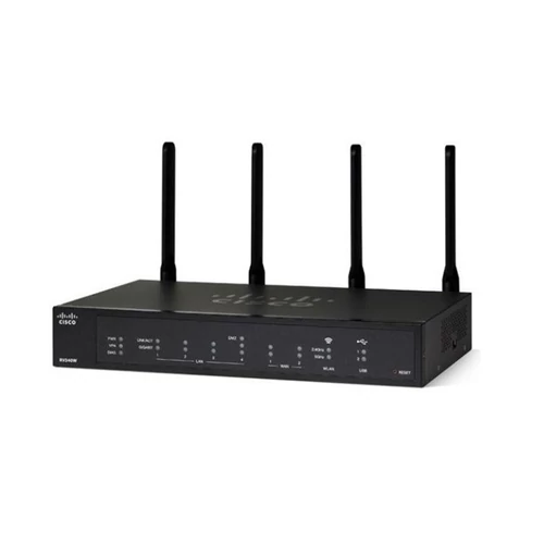 CISCO Wireless VPN Router Dual-Band 4x1000Mbps + 2x1000Mbps(WAN) + 2xUSB, Menedzselhető, RV340W-E-K9-G5