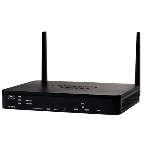 CISCO Wireless VPN Router Dual-Band 4x1000Mbps + 1x1000Mbps(WAN) + 1xGigabit kombó SFP, Menedzselhető, RV160W-E-K9-G5