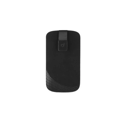 Cellularline Tok, TATTO, mobiltelefon tok, polírozó béléssel, Easy Lift pánt tépőzáras, XXL, fekete
