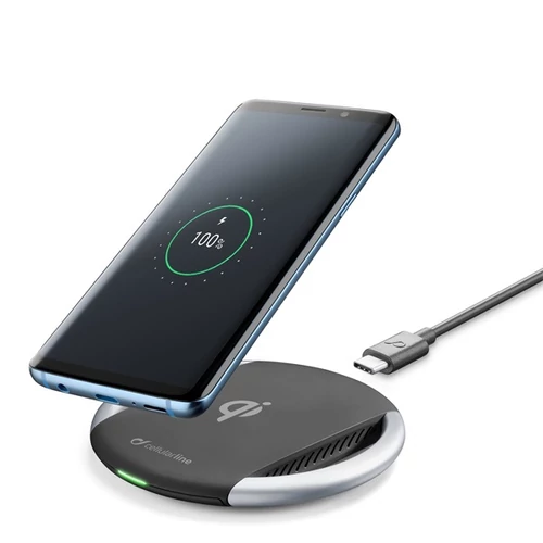Cellularline vezeték nélküli töltő, WIRELESS FAST CHARGER - PAD