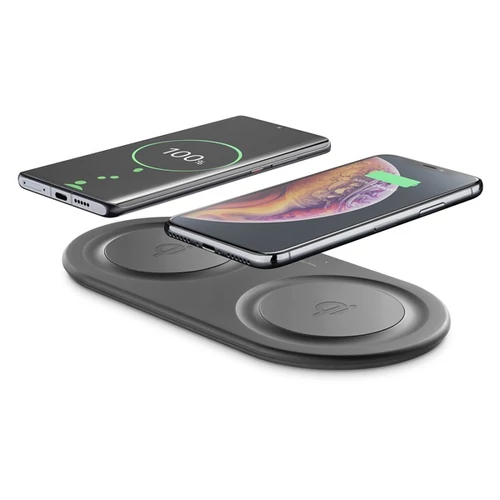Cellularline vezeték nélküli töltő, WIRELESS FAST CHARGER DUAL