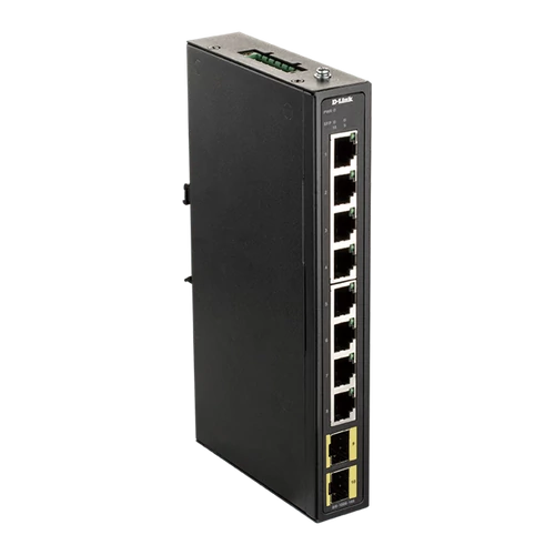 D-LINK Switch Ipari 8x1000Mbps + 2Gigabit SFP, DIS-100G-10S