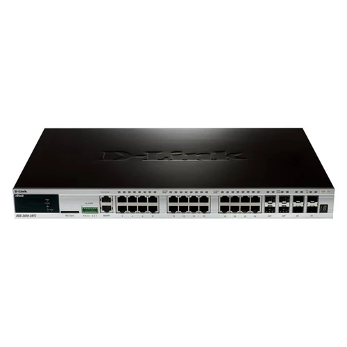 D-LINK Switch 20x1000Mbps + 4xGigabit kombó SFP + 4xGigabit SFP+ Menedzselhető, DGS-3420-28TC
