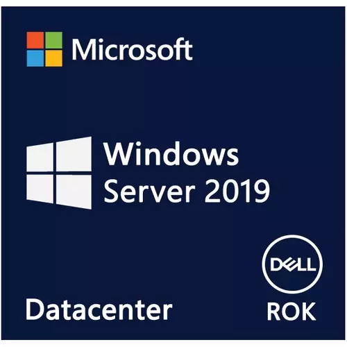 DELL EMC szerver SW - ROK Windows Server 2019 ENG, Datacenter 16 core, unlimited VMs, 64bit OS.
