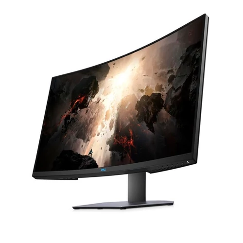 DELL LCD Ívelt Monitor 32" S3220DGF 2560 x 1440 , 400cd, 4 ms, 2xHDMI, 1xDP, 5xUSB, FreeSync, fekete