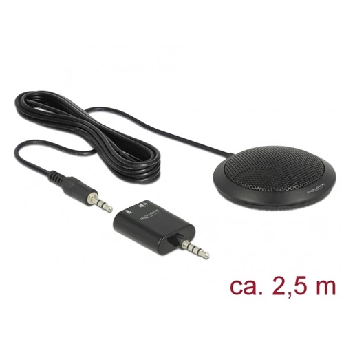 DELOCK kondenzátor Mikrofon 3.5mm 3 pin asztali mindenirányú konferencia