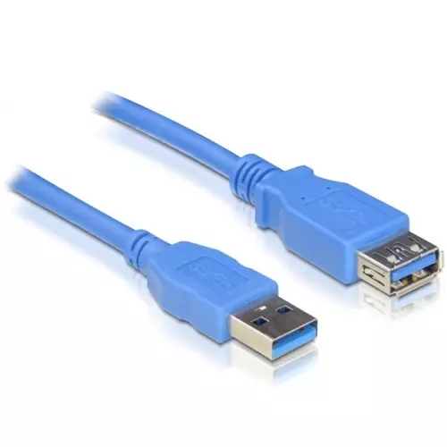DELOCK kábel USB 3.0 hosszabbító A-A male-female, 2m, kék