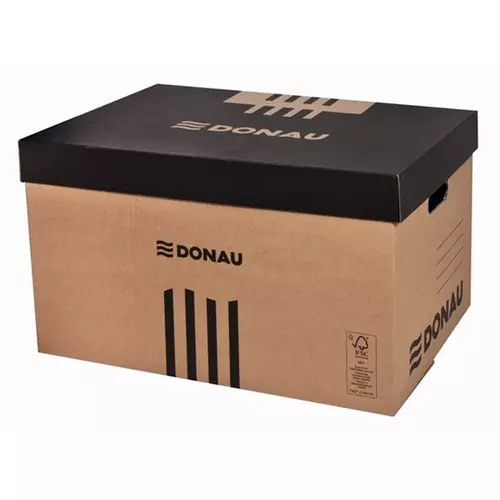 DONAU Archiváló konténer, levehető tető, 545x363x317 mm, karton,