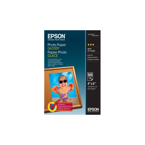 EPSON Fotópapír Glossy 10x15 cm, 200 g/m2, 500 Sheets
