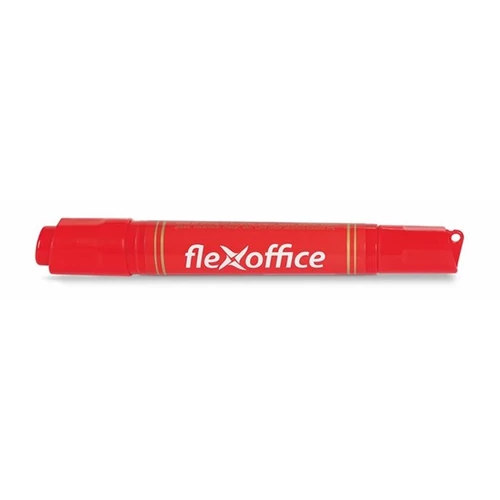 FLEXOFFICE Alkohos marker, 0,8/6,0 mm, kúpos/vágott, kétvégű, "PM04", piros