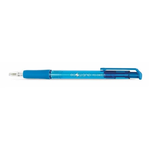 FLEXOFFICE Golyóstoll, 0,4 mm, nyomógombos, "EasyGrip", kék