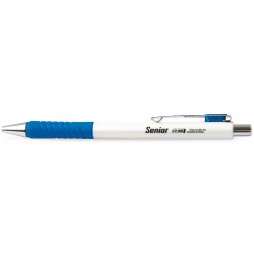 FLEXOFFICE Golyóstoll, 0,4 mm, nyomógombos, "Senior", kék