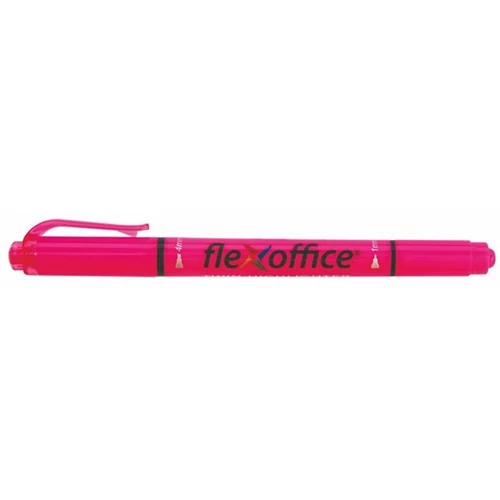 FLEXOFFICE Szövegkiemelő, 1,0/4,0 mm, kétvégű, "HL01", rózsaszín