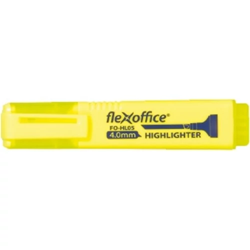 FLEXOFFICE Szövegkiemelő, 4,0 mm, "HL05", sárga