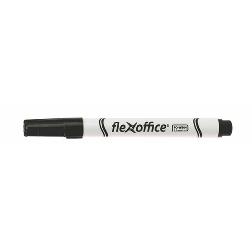 FLEXOFFICE Táblamarker, 1,1 mm, kúpos, "WB04", fekete