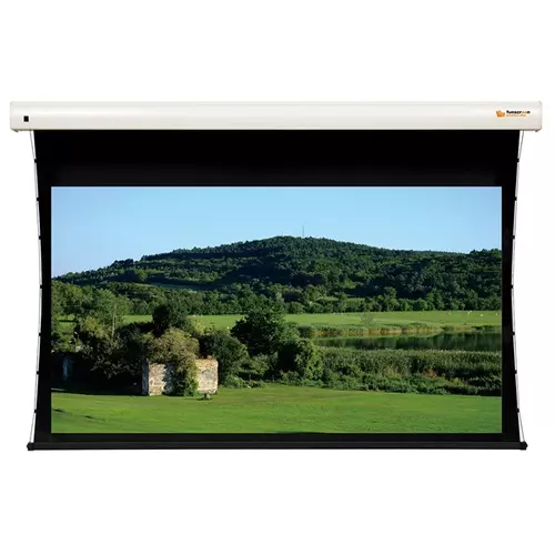 FUNSCREEN 110" (16:9) Premium Plus motoros vetítővászon (oldalfeszített, Méret: 269x147 cm, Látható méret: 243x137 cm)