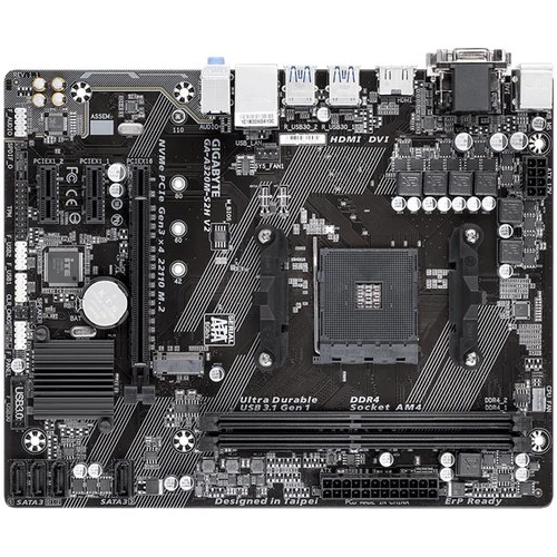 GIGABYTE Alaplap AM4 A320M-S2H V2 AMD A320, mATX