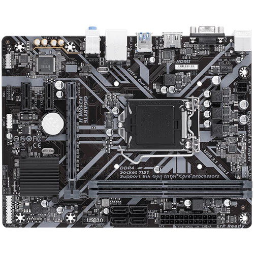 GIGABYTE Alaplap S1151 H310M H INTEL H310, mATX