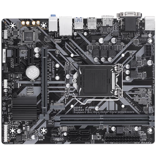 GIGABYTE Alaplap S1151 H310M S2H INTEL H310, mATX